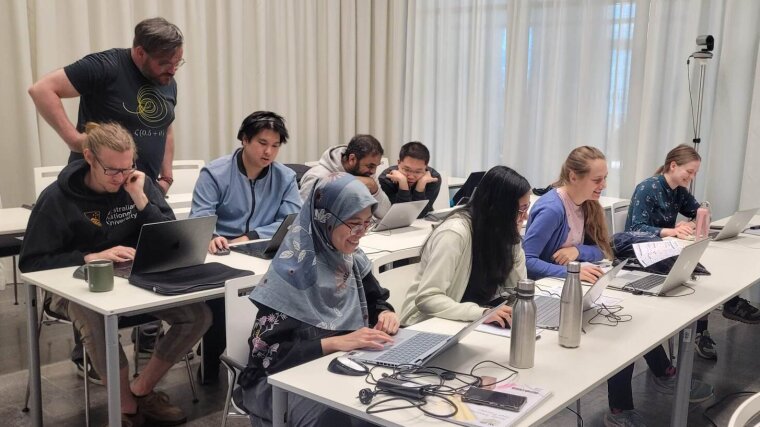 IRTG Meta Group during the Blender Workshop
